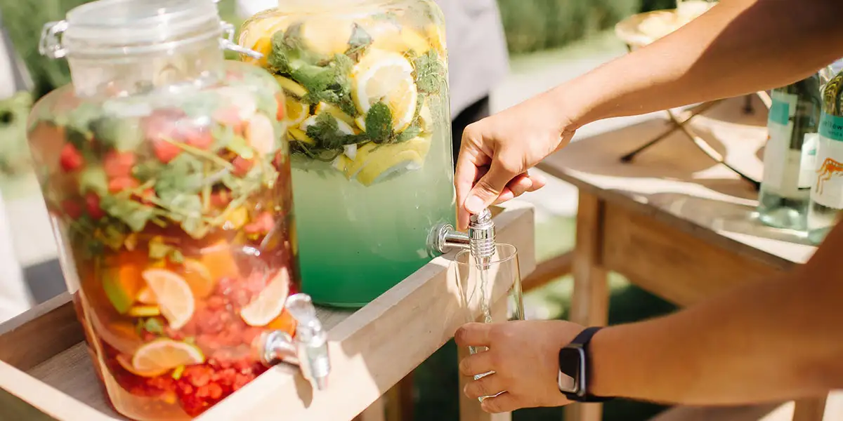 Summer Gathering Host Tips Drinks Station