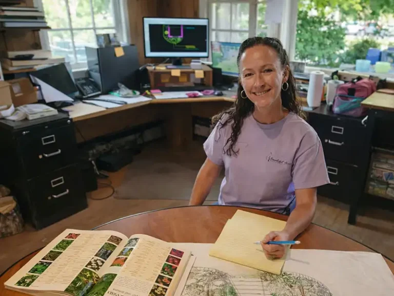 Landscape designer Melissa Eckhoff at Bountiful Acres