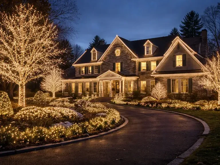 Holiday Lighting services from Bountiful Acres