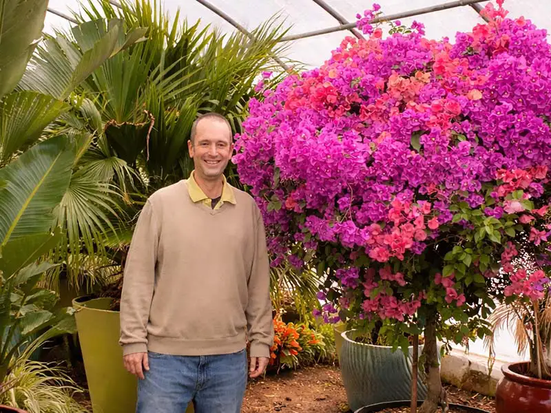 Planted containers overwintering service at Bountiful Acres